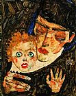 Mother and son by Egon Schiele